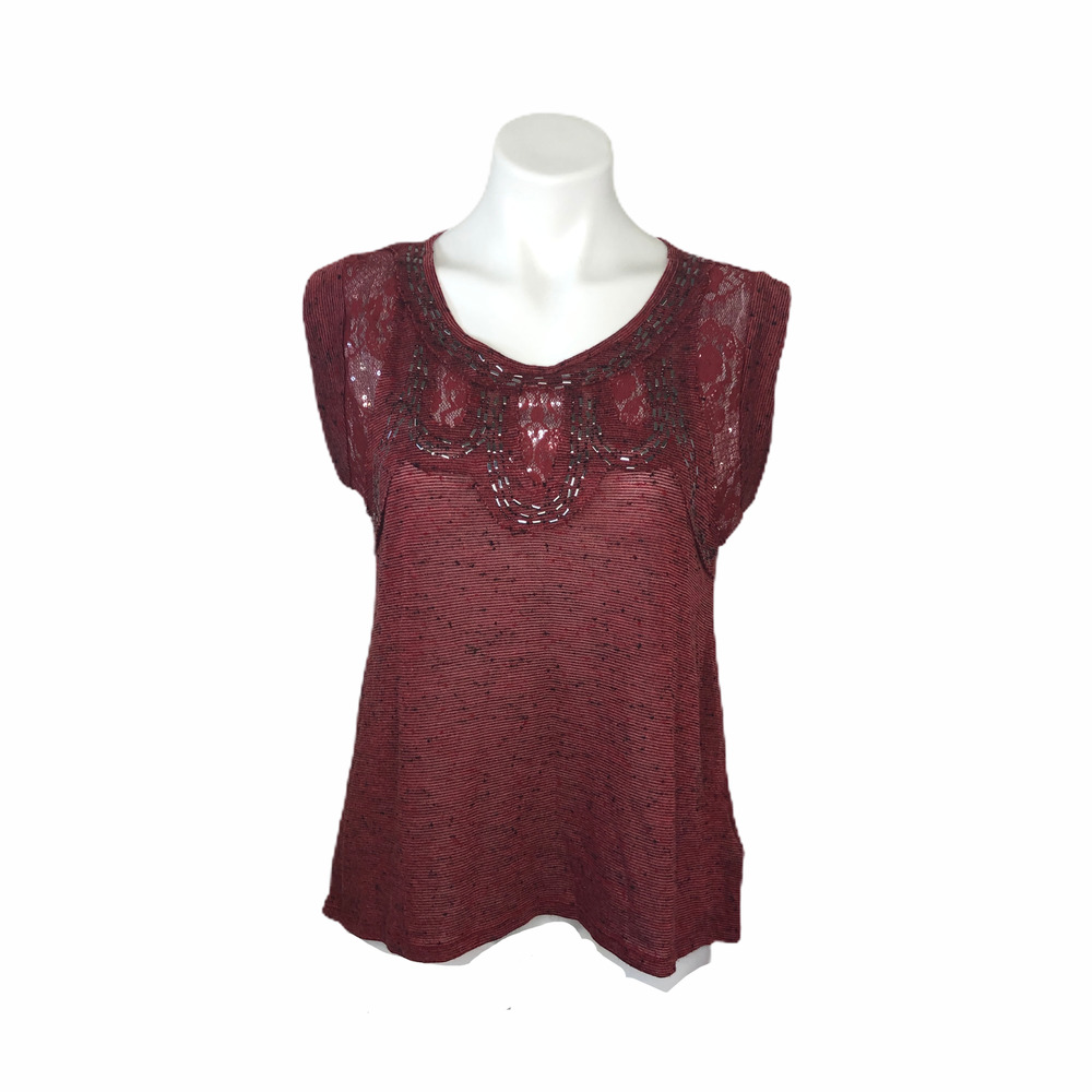 Self Esteem Embellished Tank Top XL